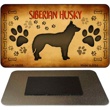 Siberian Huskey Novelty Metal Magnet M-10459