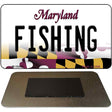 Fishing Maryland State License Plate Tag Magnet M-10490