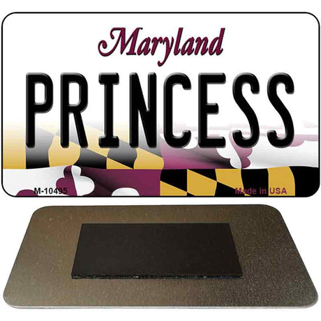 Princess Maryland State License Plate Tag Magnet M-10495