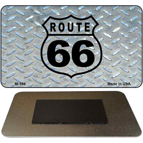 Route 66 Diamond Novelty Metal Magnet M-104