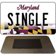 Single Maryland State License Plate Tag Magnet M-10506