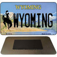 Wyoming State License Plate Tag Magnet M-10512