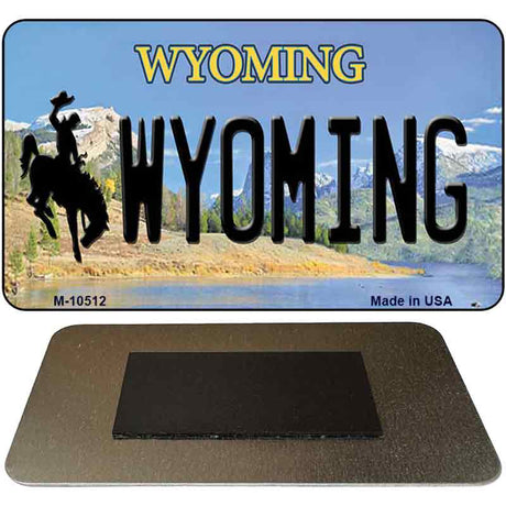 Wyoming State License Plate Tag Magnet M-10512