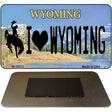 I Love Wyoming State License Plate Tag Magnet M-10513