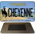 Cheyenne Wyoming State License Plate Tag Magnet M-10516