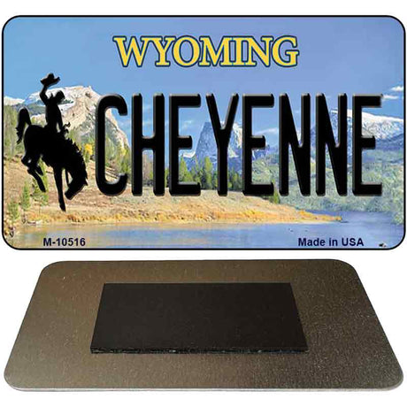 Cheyenne Wyoming State License Plate Tag Magnet M-10516