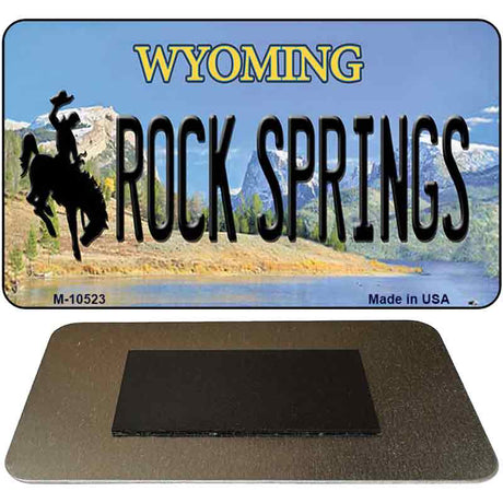 Rock Spring Wyoming State License Plate Tag Magnet M-10523