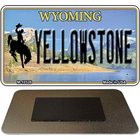 Yellowstone Wyoming State License Plate Tag Magnet M-10526