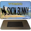 Snow Bunny Wyoming State License Plate Tag Magnet M-10534