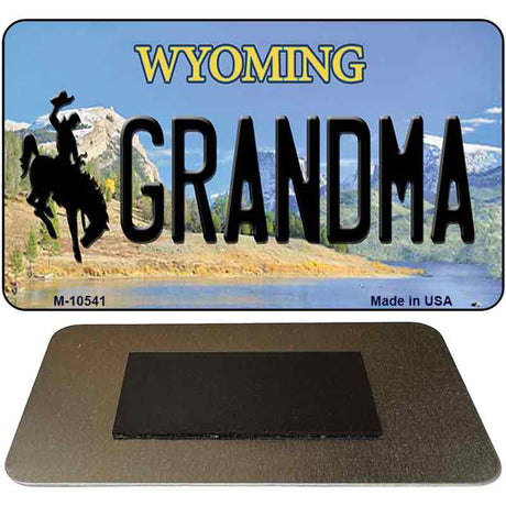 Grandma Wyoming State License Plate Tag Magnet M-10541