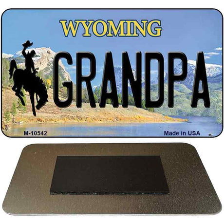 Grandpa Wyoming State License Plate Tag Magnet M-10542