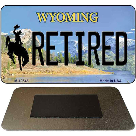 Retired Wyoming State License Plate Tag Magnet M-10543