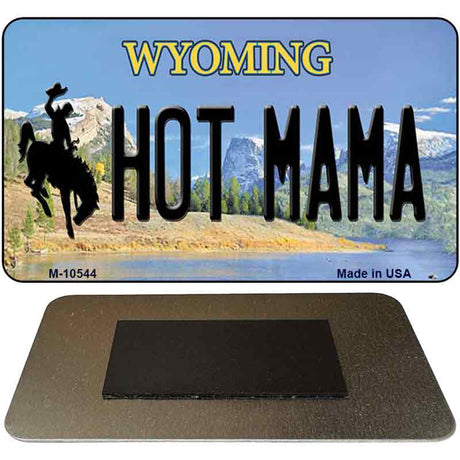 Hot Mama Wyoming State License Plate Tag Magnet M-10544