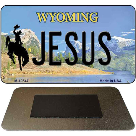 Jesus Wyoming State License Plate Tag Magnet M-10547