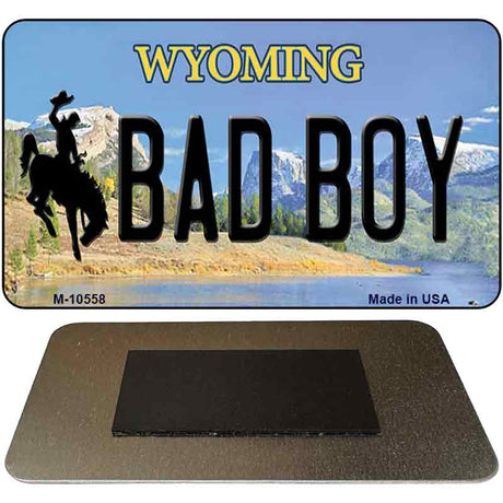 Bad Boy Wyoming State License Plate Tag Magnet M-10558