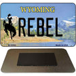 Rebel Wyoming State License Plate Tag Magnet M-10562