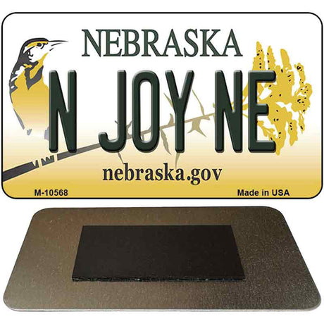 N Joy NE State License Plate Tag Magnet M-10568