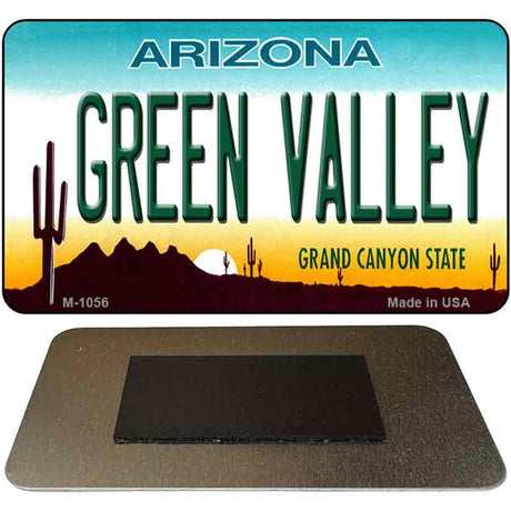 Green Valley Arizona State License Plate Tag Magnet M-1056