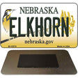 Elkhorn Nebraska State License Plate Tag Magnet M-10574