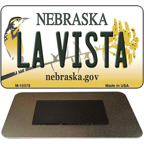 La Vista Nebraska State License Plate Tag Magnet M-10578