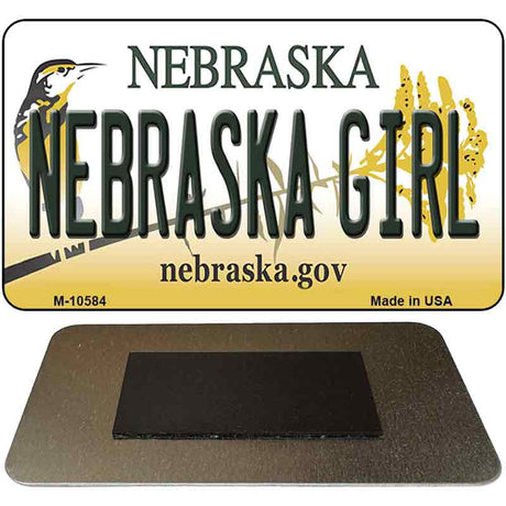 Nebraska Girl Nebraska State License Plate Tag Magnet M-10584