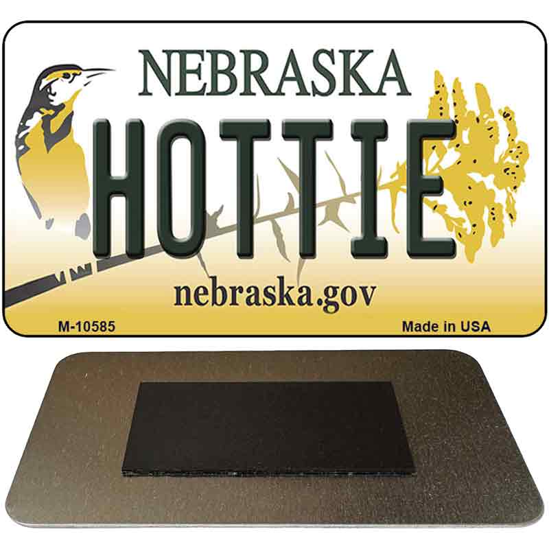 Hottie Nebraska State License Plate Tag Magnet M-10585