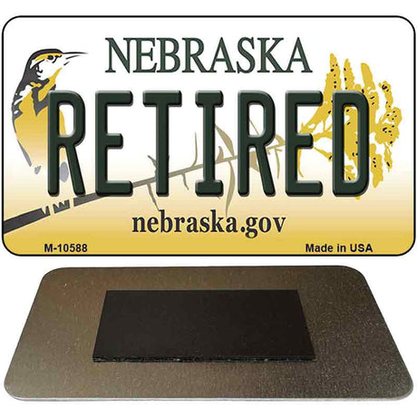 Retired Nebraska State License Plate Tag Magnet M-10588