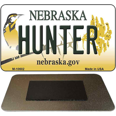 Hunter Nebraska State License Plate Tag Magnet M-10602