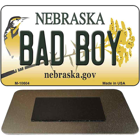 Bad Boy Nebraska State License Plate Tag Magnet M-10604