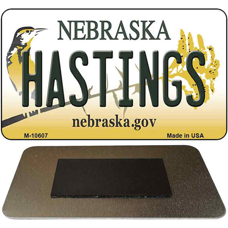 Hastings Nebraska State License Plate Tag Magnet M-10607