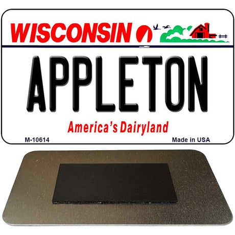 Appleton Wisconsin State License Plate Tag Novelty Magnet M-10614