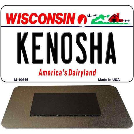 Kenosha Wisconsin State License Plate Tag Novelty Magnet M-10616