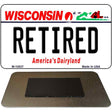 Retired Wisconsin State License Plate Tag Novelty Magnet M-10637