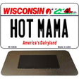 Hot Mama Wisconsin State License Plate Tag Novelty Magnet M-10638