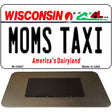 Moms Taxi Wisconsin State License Plate Tag Novelty Magnet M-10647