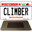 Climber Wisconsin State License Plate Tag Novelty Magnet M-10657