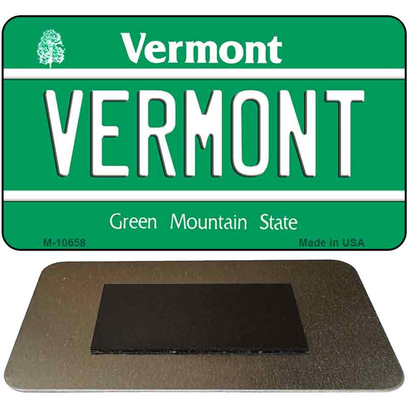 Vermont State License Plate Tag Novelty Magnet M-10658