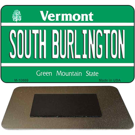 South Burlington Vermont State License Plate Tag Novelty Magnet M-10669