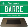 Barre Vermont State License Plate Tag Novelty Magnet M-10671