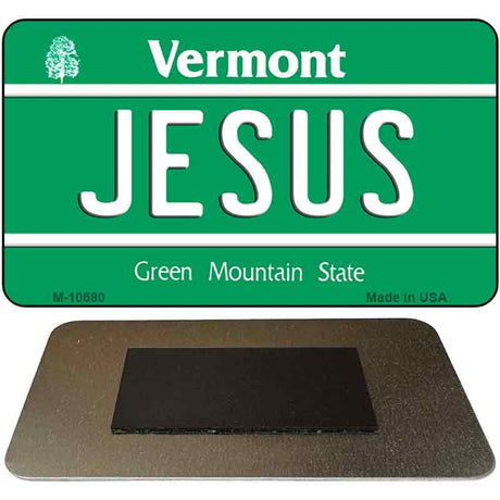 Jesus Vermont State License Plate Tag Novelty Magnet M-10680