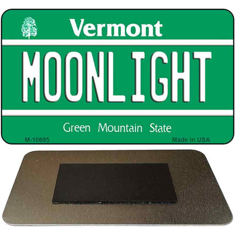 Moonlight Vermont State License Plate Tag Novelty Magnet M-10695