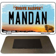 Mandan North Dakota State License Plate Tag Magnet M-10707