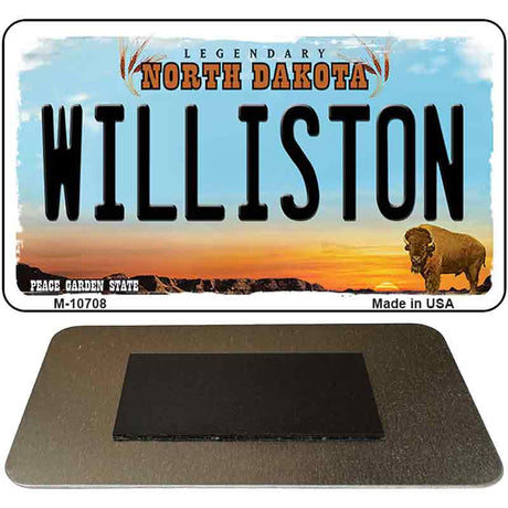 Williston North Dakota State License Plate Tag Magnet M-10708