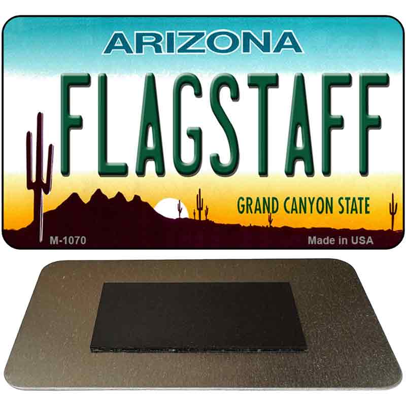 Flagstaff Arizona State License Plate Tag Magnet M-1070