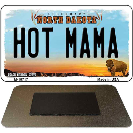 Hot Mama North Dakota State License Plate Tag Magnet M-10717