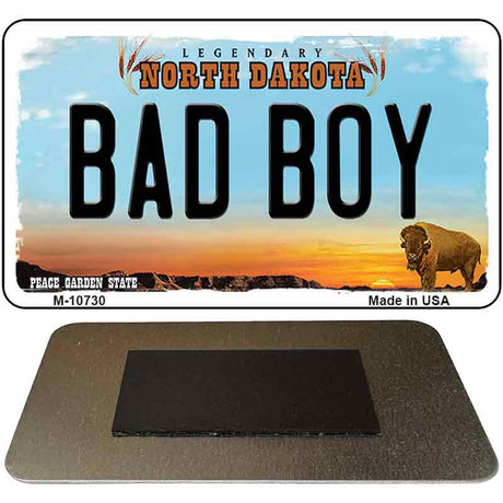 Bad Boy North Dakota State License Plate Tag Magnet M-10730