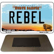 Rebel North Dakota State License Plate Tag Magnet M-10733