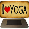 I Love Yoga Novelty Metal Magnet M-10748