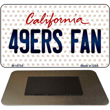 49ers Fan California State License Plate Tag Magnet M-10754