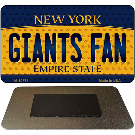 Giants Fan New York State License Plate Tag Magnet M-10772